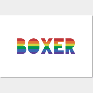 Boxing Gay Pride Boxers Posters and Art